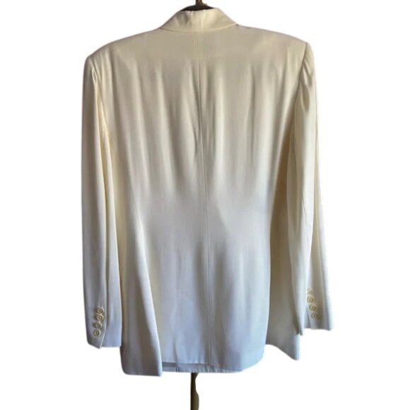 Lauren Ralph Lauren double breasted blazer ivory women's size 6 NWT - Picture 3 of 5